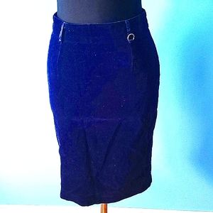 Morgan De Toi Violet Velvet pencil Skirt XS